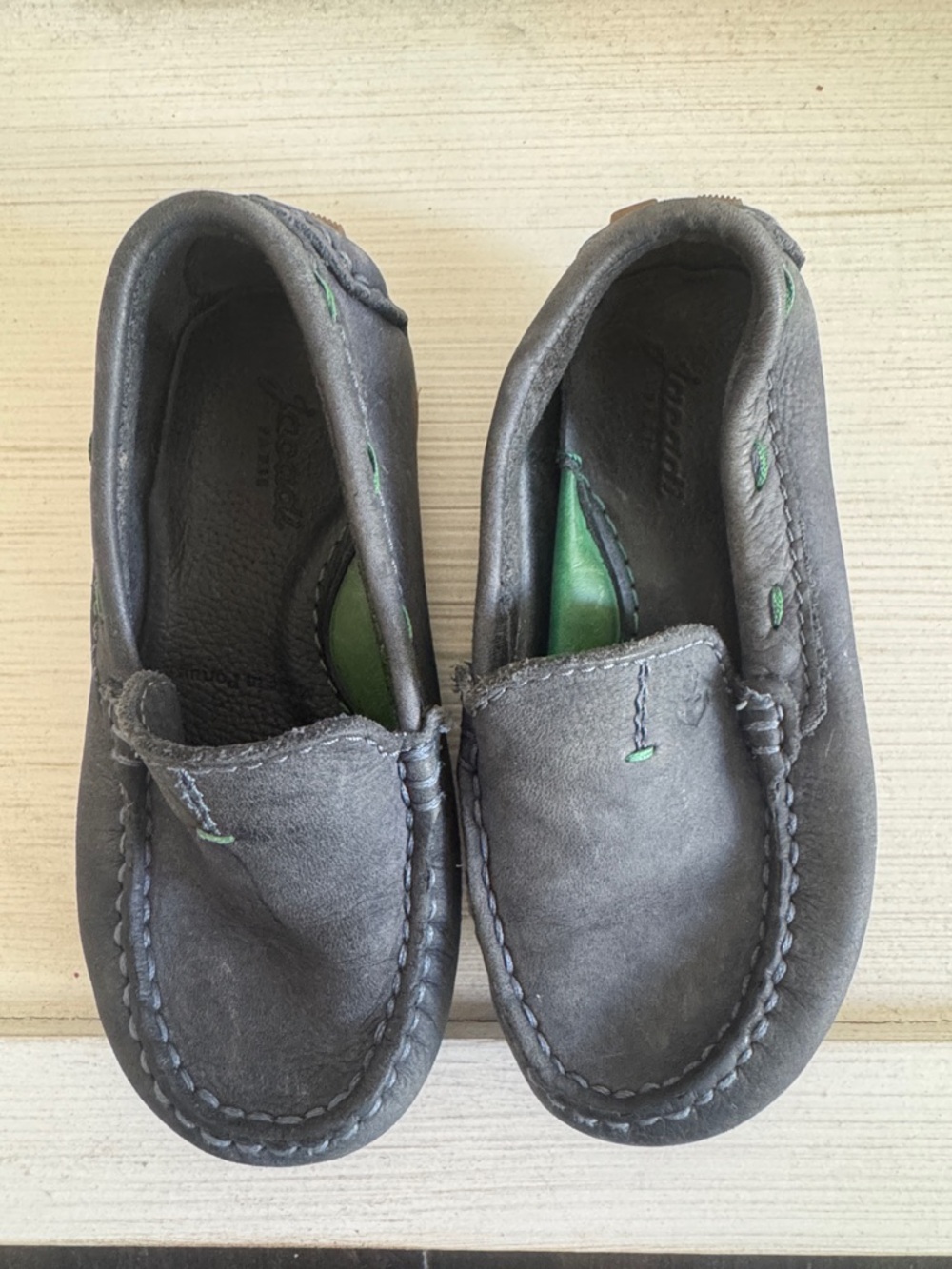 Jacadi Navy Suede Kids Moccasins with